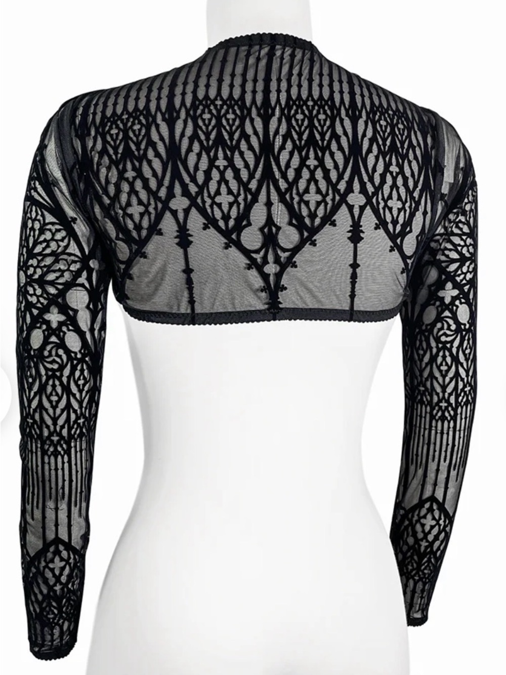 Velvet Vamp Goth Cathedral Bolero Top